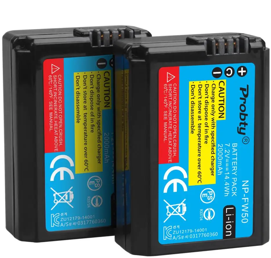 2 pcs battery Для sony NP-FW50 NP FW50 батарея для камеры+ ЖК USB двойное зарядное устройство для sony Alpha a6500 a6300 a6000 a5000 a3000 NEX-3 a7R a7S NEX-7 - Цвет: 2 pcs battery