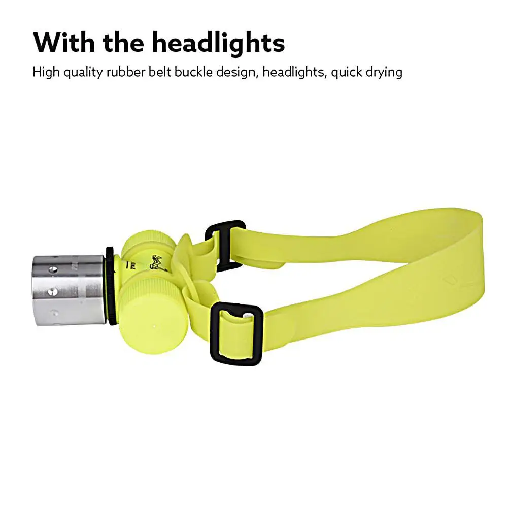 Светодиодный подводный налобный фонарь 500 лм 3 режима водонепроницаемый м