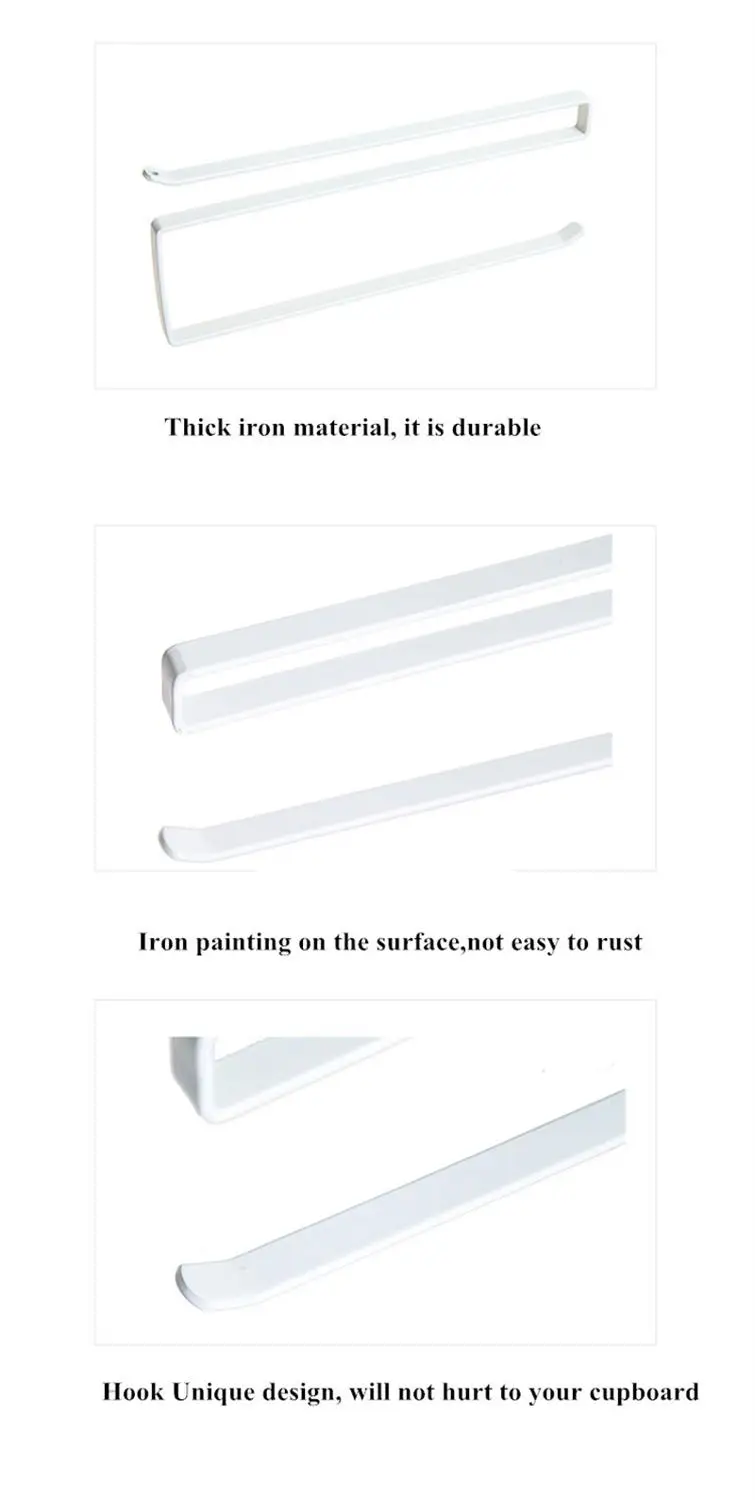 

Kitchen Cupboard Hanging Rack Toilet Paper Towel Rack Cabinet Shelf Organizer Roll Paper Towel Holder Rack Kitchen Shelf