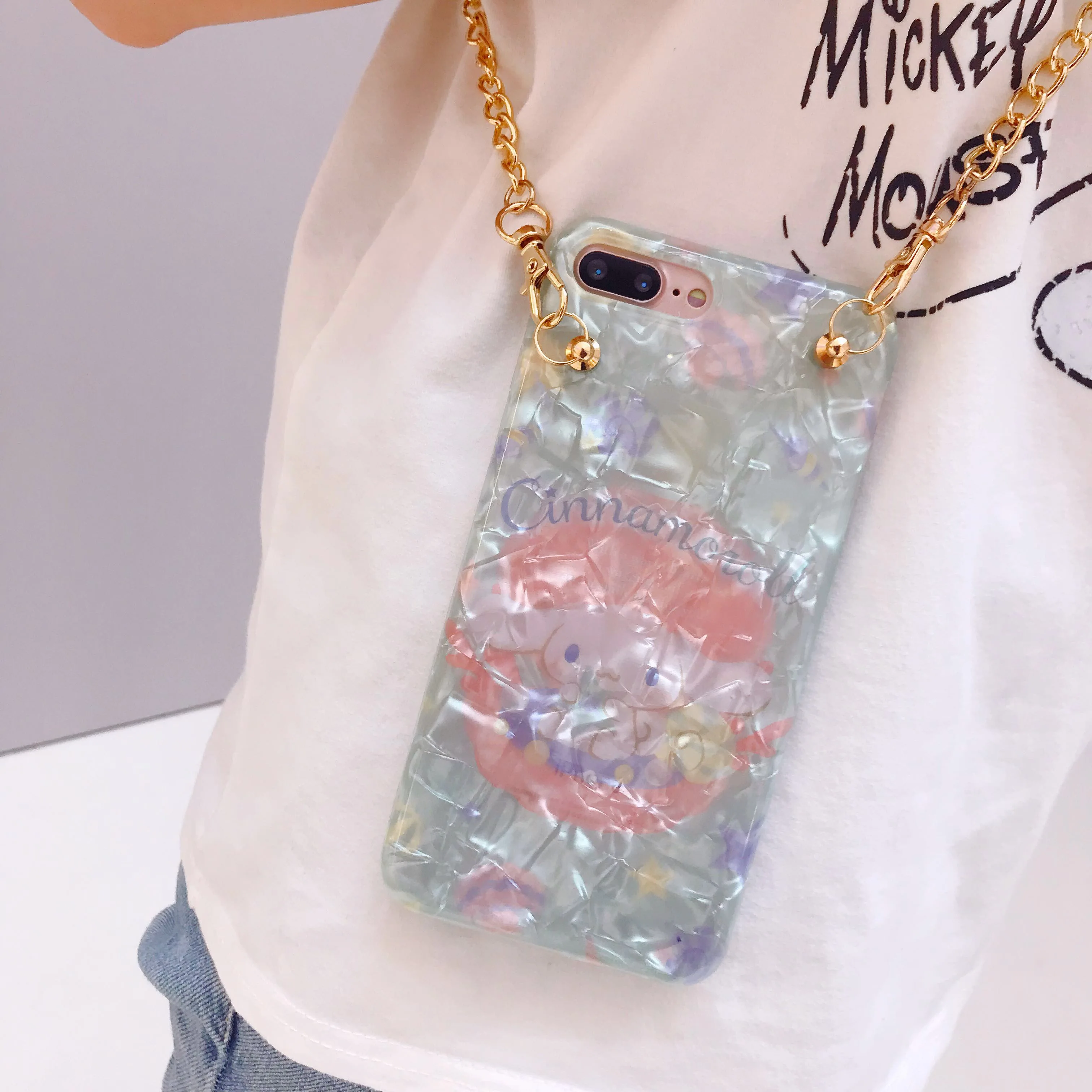 For iPhone XS max /XS shell pattern Case for iphone 8 7 Gemini phone XR 7/ 8plus/ 6 /6s plus fundas hang rope |