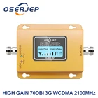 70 дБ 3G 2100 сотовый телефон 2100 МГц Ретранслятор 2100 МГц усилитель сигнала LCD Mini 3g LTE WCDMA UMTS Антенна в комплект не входит