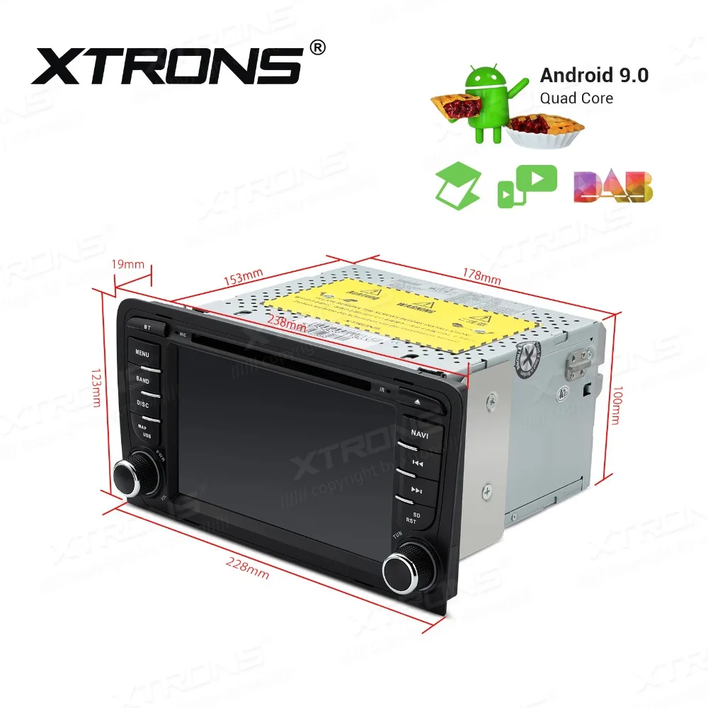 XTRONS Android 9 0 GPS Радио автомобильный DVD-плеер для Audi A3 2003 2004 2005 2006 2007 2008 2009 2010 2011 2012 S3 RS3 |
