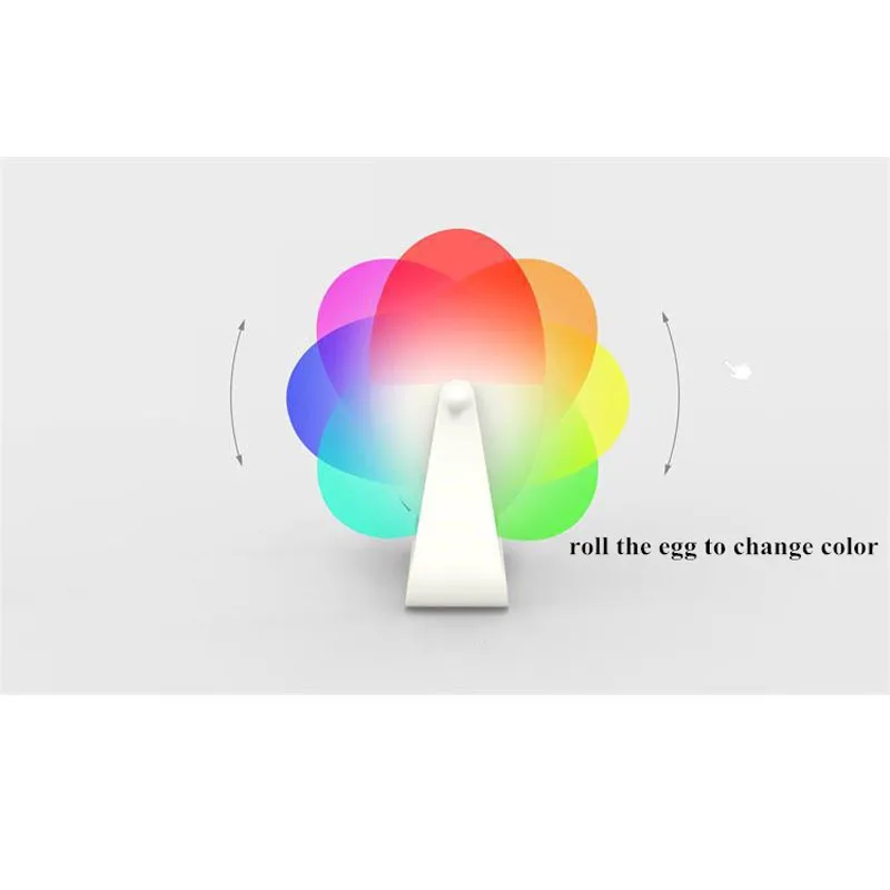 22LED 3 Вт яичный светильник 159LM портативный ночник 2000 мАч Rgb светильник s USB заряжаемый цветной рулон датчик ночные лампы