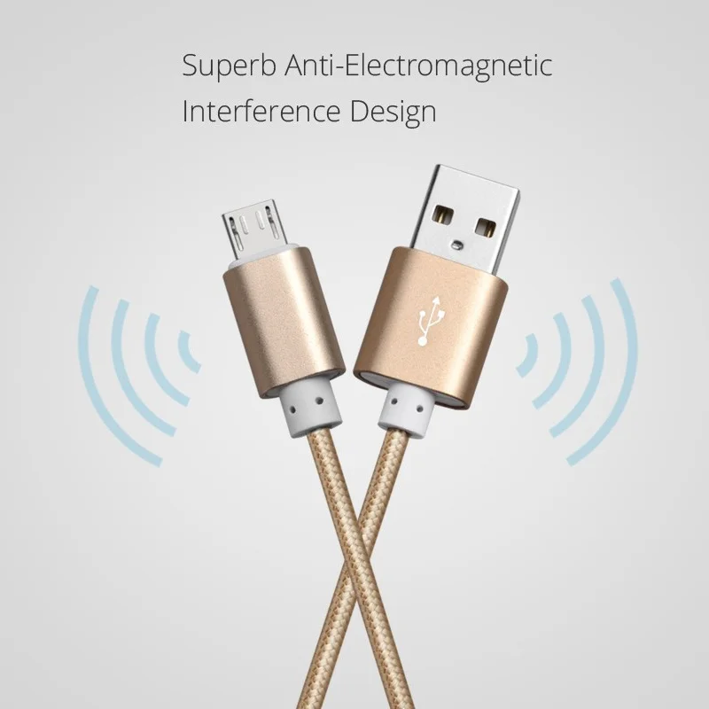 1 м нейлон 5Pin Micro usb-кабель для передачи данных (синхронизации) и зарядки зарядный