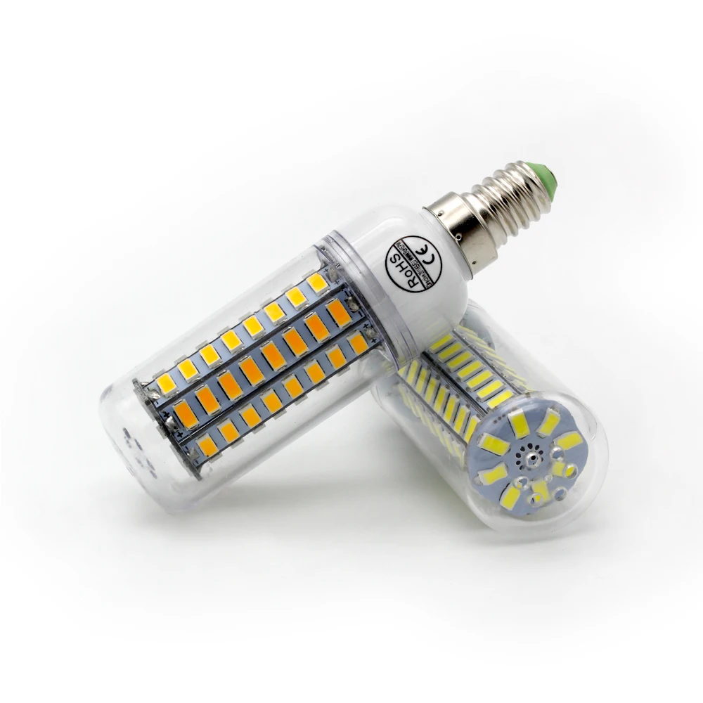 E14 светодиодная кукурузная лампа 220 в 240 В 5730 smd 24 36 48 56 69 люстра Замена 30 Вт 50 60 80