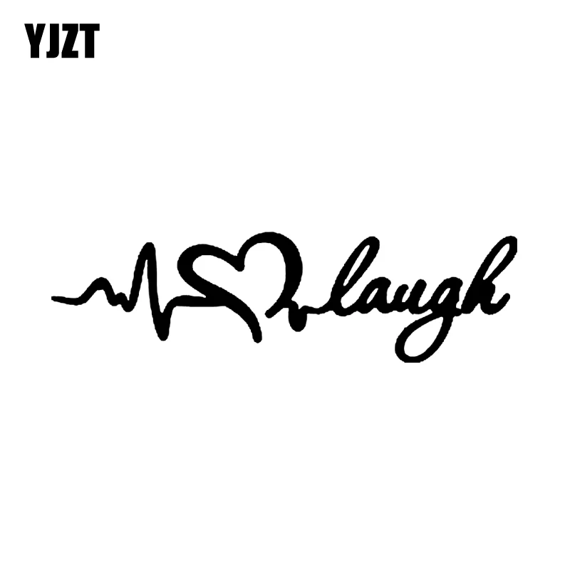 YJZT, 15 см * 4,2 см, Живая Любовь, смех, смешная леди, поцелуй, женщина, автомобильная наклейка, Виниловая наклейка, черный/серебряный цвет