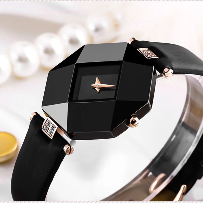 Женские часы браслет для девушек Кристальные минималистичные наручные