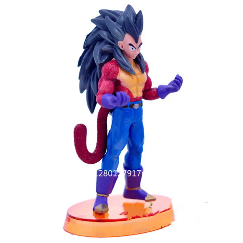 6 шт./лот Dragon Ball Goku Gotenks Kakarotto Gogeta Vegeta 54 поколение ПВХ фигурка Коллекционная модель