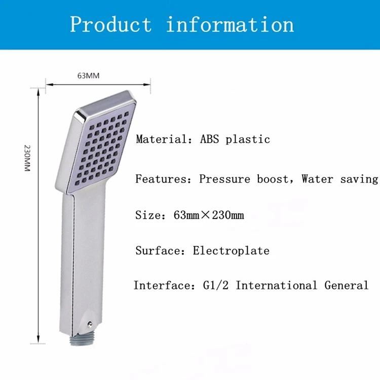Zhangji Air Kinetic Energy Abs Showerhead system напорная насадка для душа квадратная ручной для экономии воды набор душевых головок