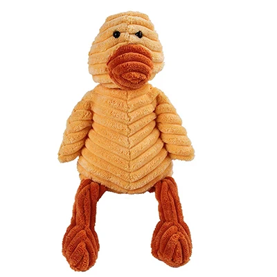 Duck 1 шт., плюшевая игрушка, игрушки для собак, устойчивые к укусам, чистящие зубы, игрушки для жевания щенками, Мультяшные 8 видов стилей, игрушки для домашних животных, игрушки для собак - Цвет: Duck