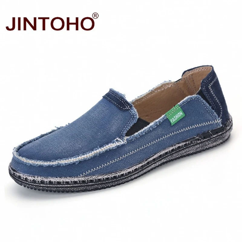 JINTOHO Big Size Shoes For Men Cheap Flats Mens Fashion Slip On Loafers Brand Male Casual Sneakers Hombre |