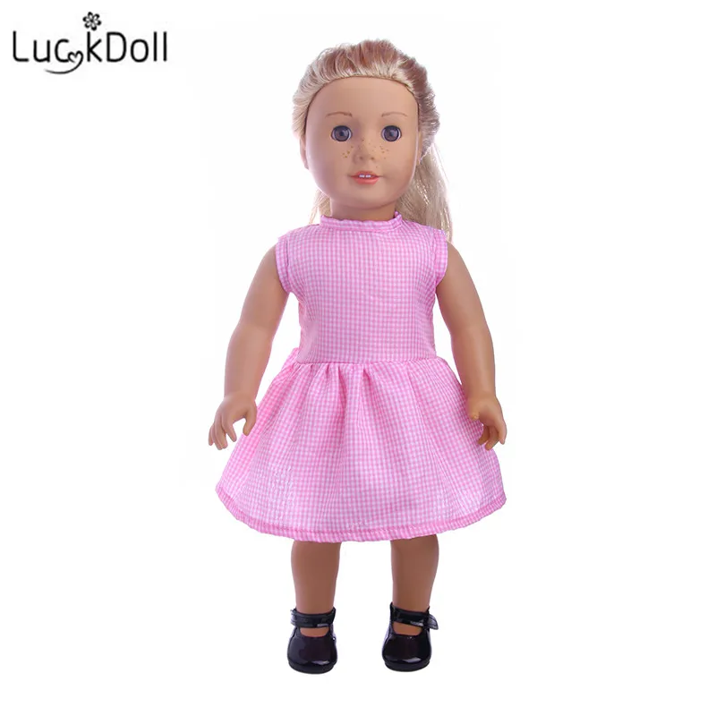 LUCKDOLL Новое Кукольное платье подходит для 18 дюймов Американский 43 см детская