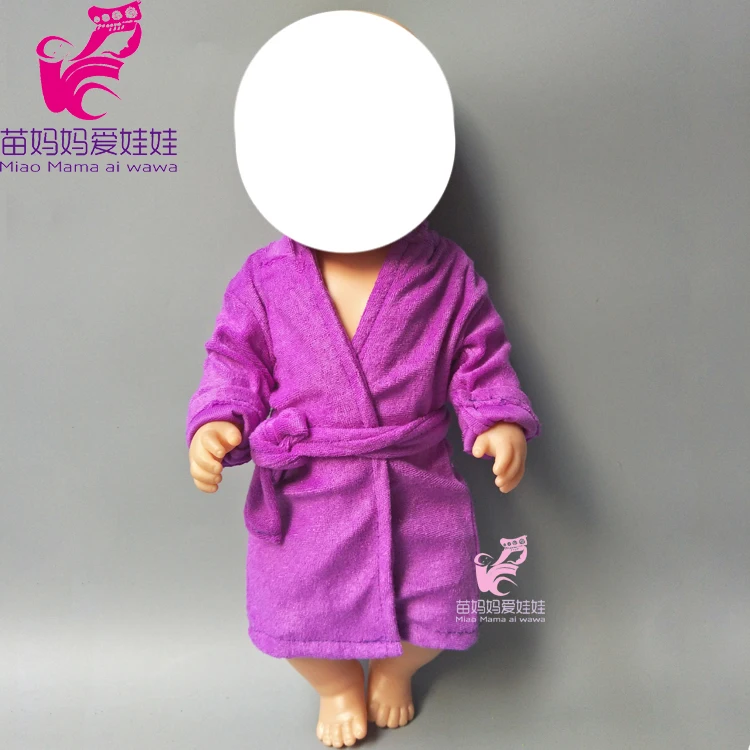 Детский халат для куклы, одежда для 18 дюймов, кукольный пеньюар для девочек, аксессуары для игрушечной куклы