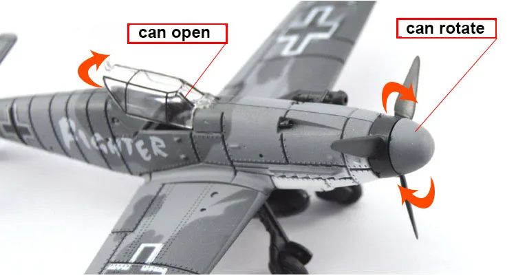 1 шт. 1:48 Второй мировой войны немецкие модели истребителей B-109 4D пластиковые сборные самолеты военные строительные модели игрушки для детей
