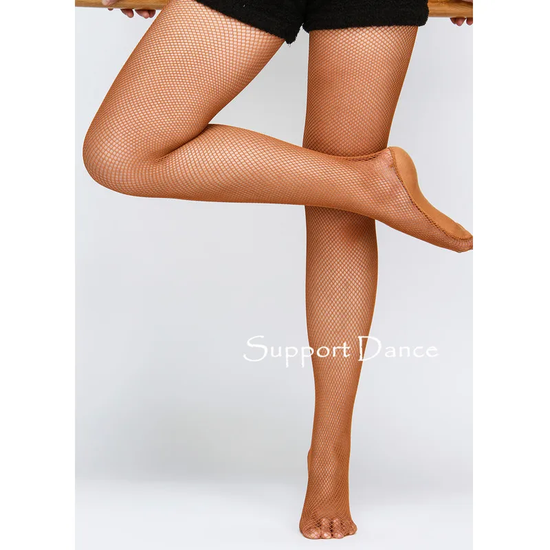 Поддержка танцев бесшовные профессиональные ажурные колготки DBT10|fishnet tights|professional