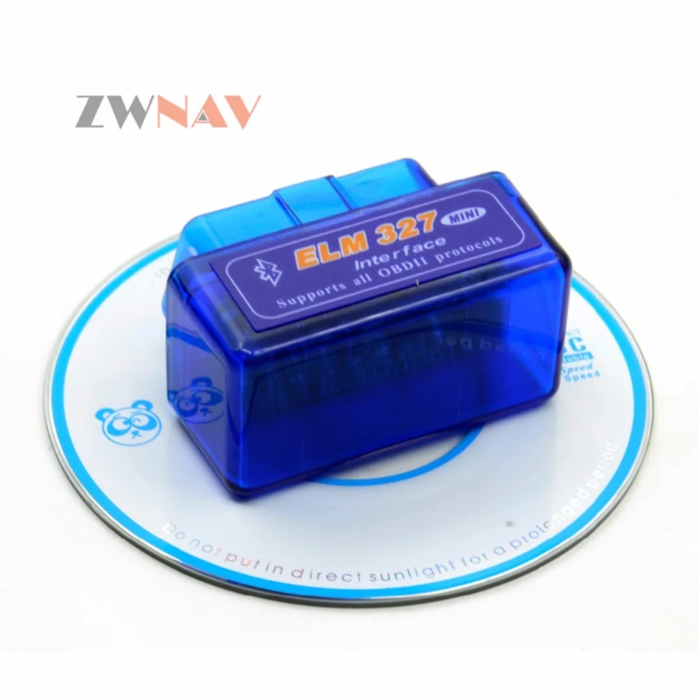 ZWNAV Горячая Супер Мини elm327 Bluetooth OBD2 Elm 327 Android автомобильный адаптер сканер OBD 2 Elm-327 V1.5 OBDII Авто диагностический
