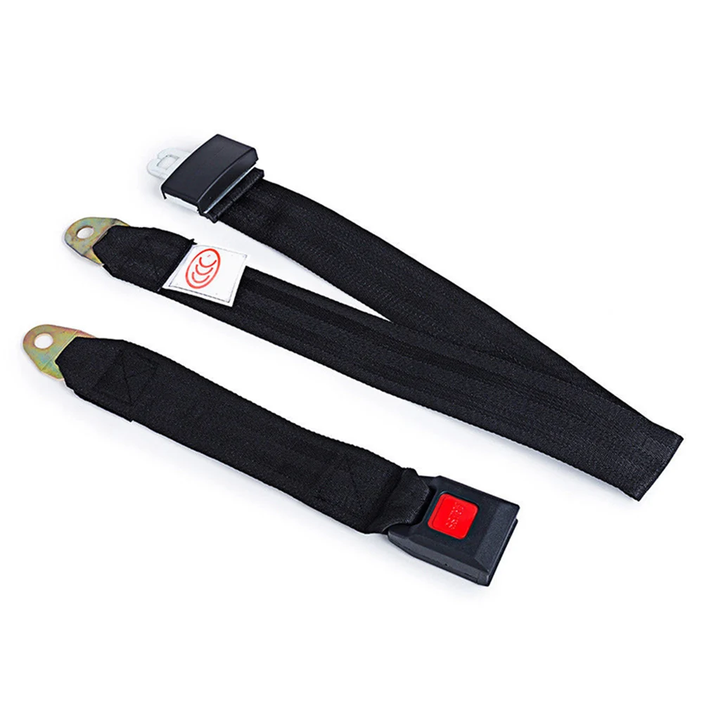 

Car Auto Bus Seat Safety Belt Lap 2 Point Adjustable Retractable Universal Seatbelt TD326