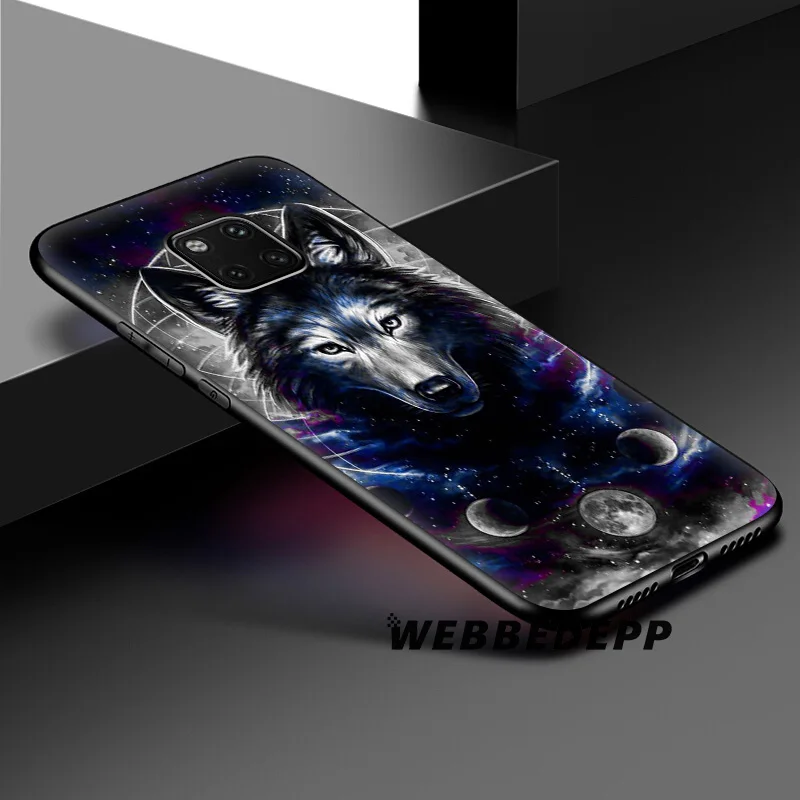 WEBBEDEPP милый мягкий силиконовый чехол с Волком на снегу для Huawei Honor Mate 20 10 8X 8C 8 6A 7A 7X