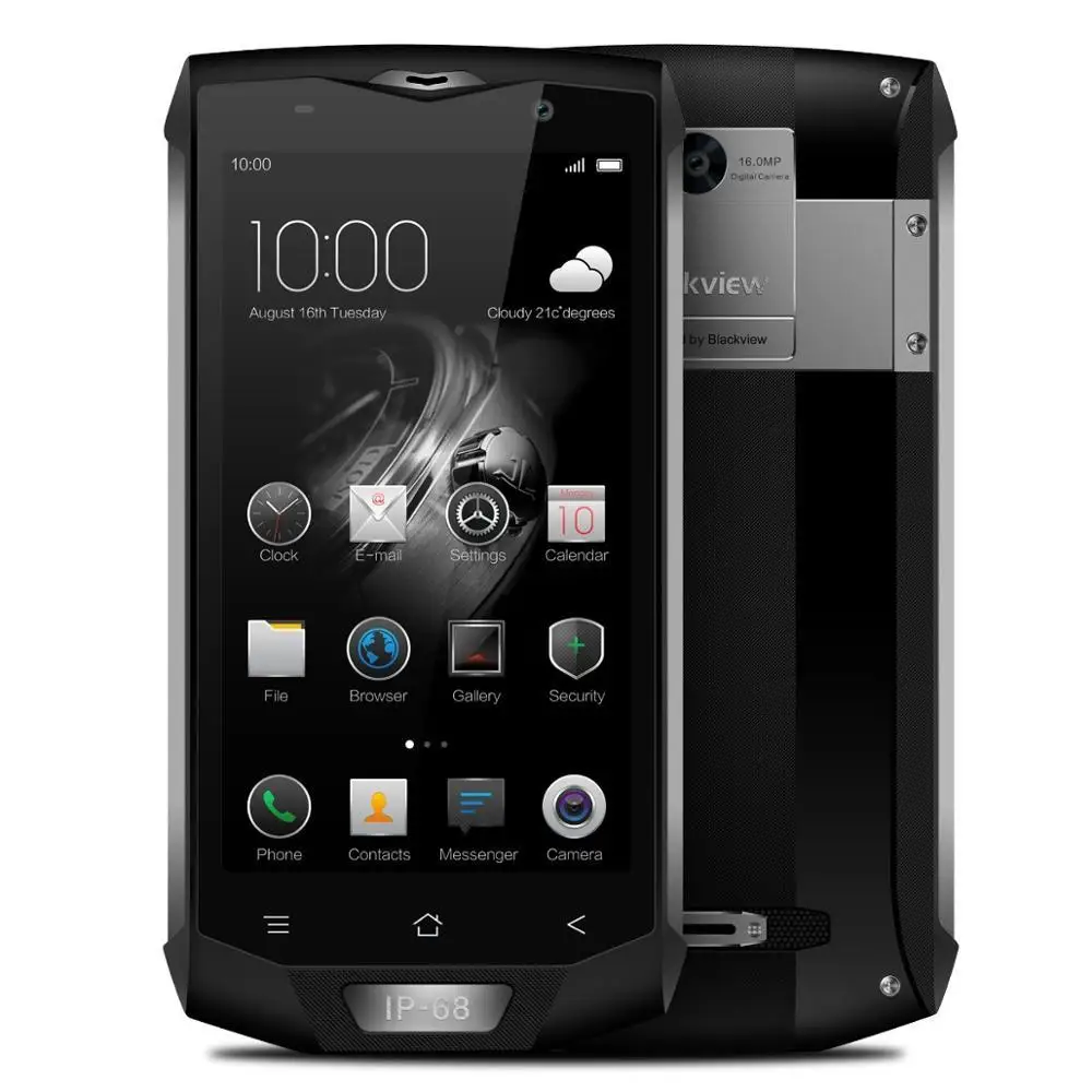 Blackview BV8000 Pro IP68 водонепроницаемый ударопрочный мобильный телефон 5," MTK6757V Восьмиядерный Android 7,0 6 Гб ram 64 Гб rom 4G смартфон - Цвет: Серый