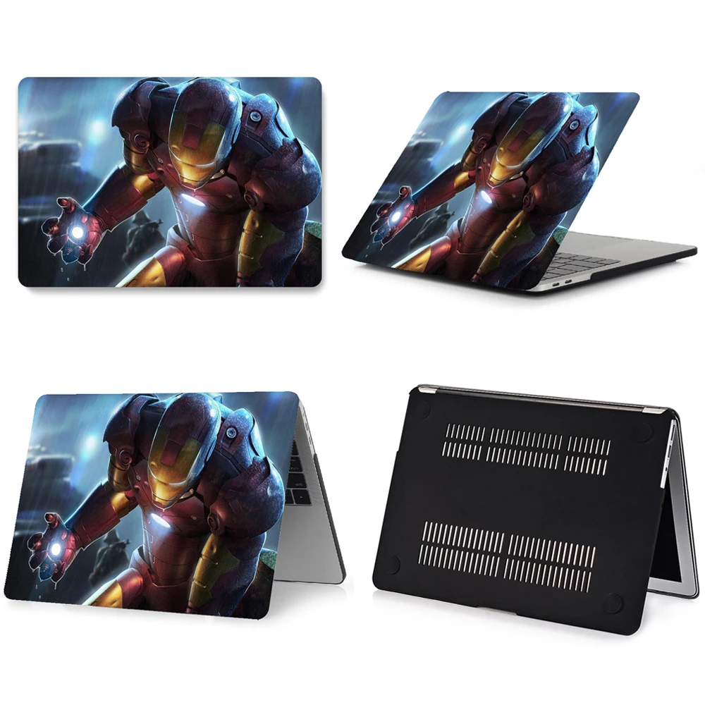 DH-4 Чехол для ноутбука Железный человек для macbook Touch ID Air 13 A1932 Pro retina 11 12 13 15 A2159 A1708 A1706 A1989 Сенсорная панель+ чехол для клавиатуры - Цвет: DH-4