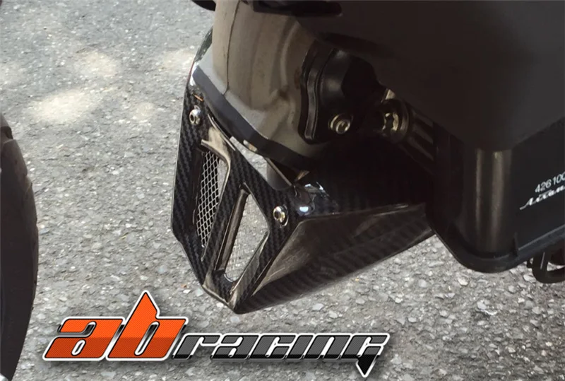 Комплект для нижнего спойлера из углеродного волокна Ducati Monster 696 796 1100|belly pan|lowering