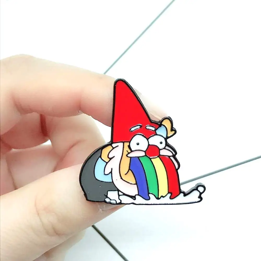 

Cartoon Character Christmas Old Man Color Rainbow Enamel Alloy Brooch Badge T-shirt Bag Pin Accessories Jewelry Gift For Kid