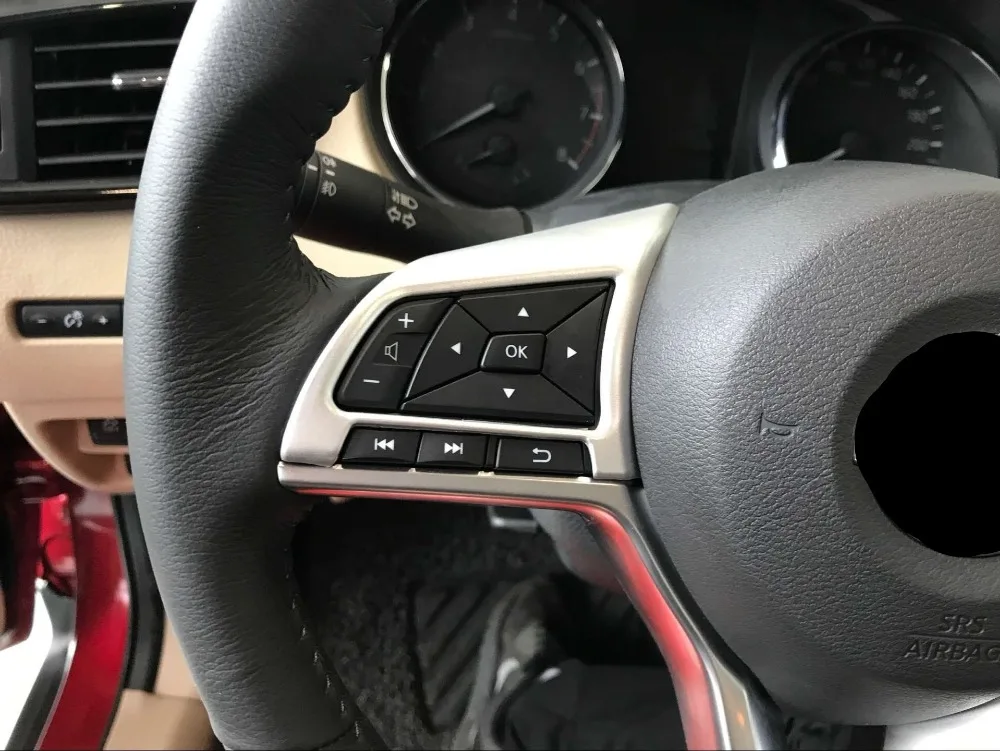 ABS Матовая Внутренняя Кнопка регулировки рулевого колеса Накладка 2шт для Nissan