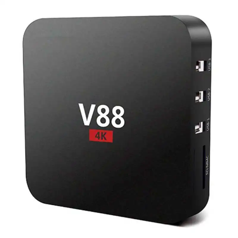 Домашний кинотеатр V88 RK3229 Смарт ТВ приставка плеер 4K четырехъядерный 8 Гб WiFi