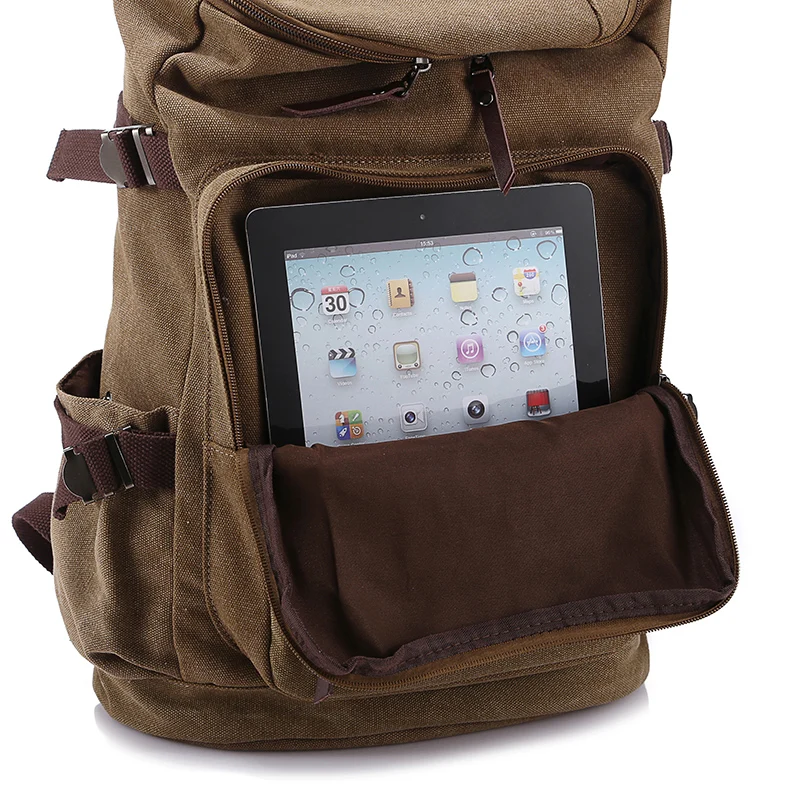 

Mens Canvas Backpack Casual Travel Backpack Laptop Bag Schoolbag Student Book Bag Large Capacity Fashion Man Backpack New