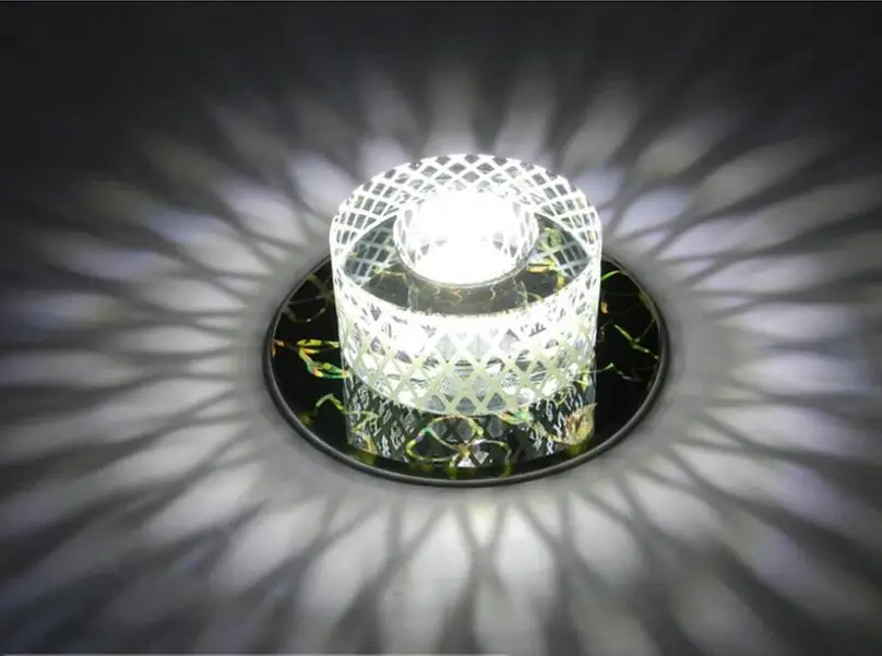 Современный светодиодный потолочный прожектор 3 Вт освещение с кристаллами для