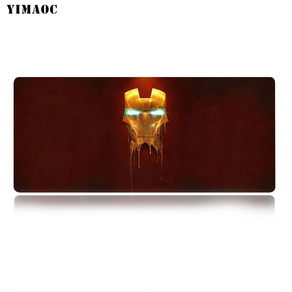 YIMAOC Marvel Железный человек арт коврик для мыши 30x80 см компьютерная коврик для мыши Противоскользящий натуральный резиновый игровой коврик для мыши