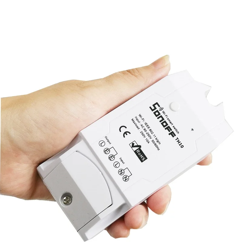 Sonoff TH10A/2200 Вт контроль температуры и влажности WiFi умный переключатель контроллер