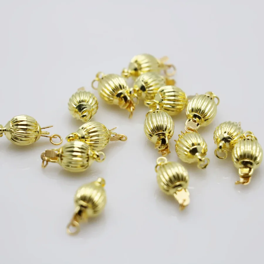 10 шт. оптовая продажа оснастка золотого цвета для кнопки фитинг аксессуаров
