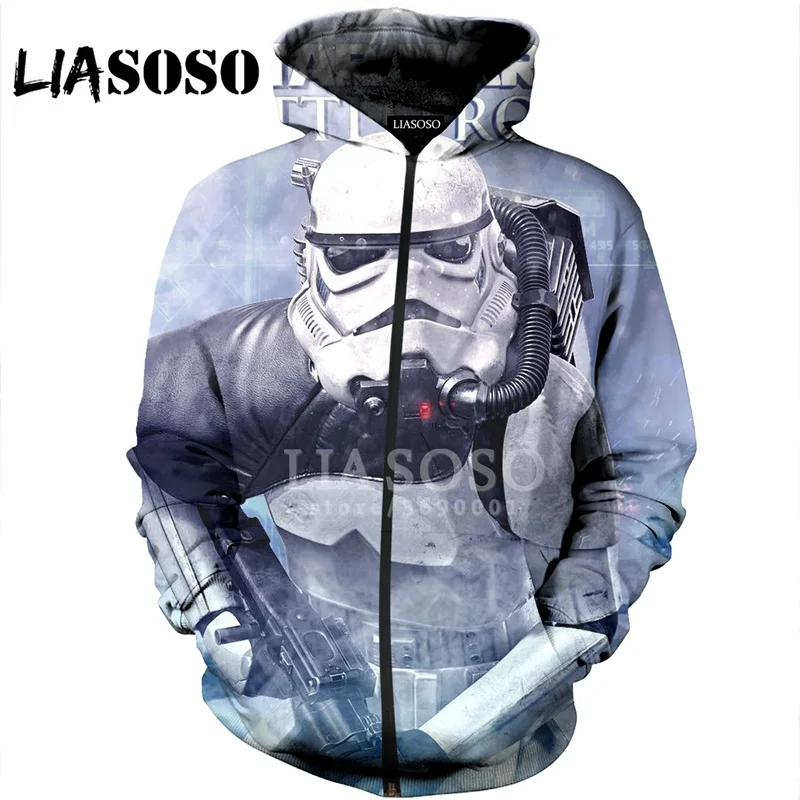 3 LIASOSO, 3D принт, для женщин и мужчин, повседневные, фильм, Звездные войны: battleспереди, Дарт Вейдер, пуловер, толстовки, кофты, куртка на молнии, X1002 - Цвет: 3