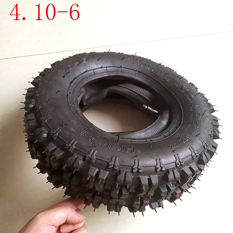 Lightning shipping 4,10-6 шины ATV Quad Go Kart 47cc 49cc массивные 12x4. 10-6 шины внутренняя труба подходит для всех моделей