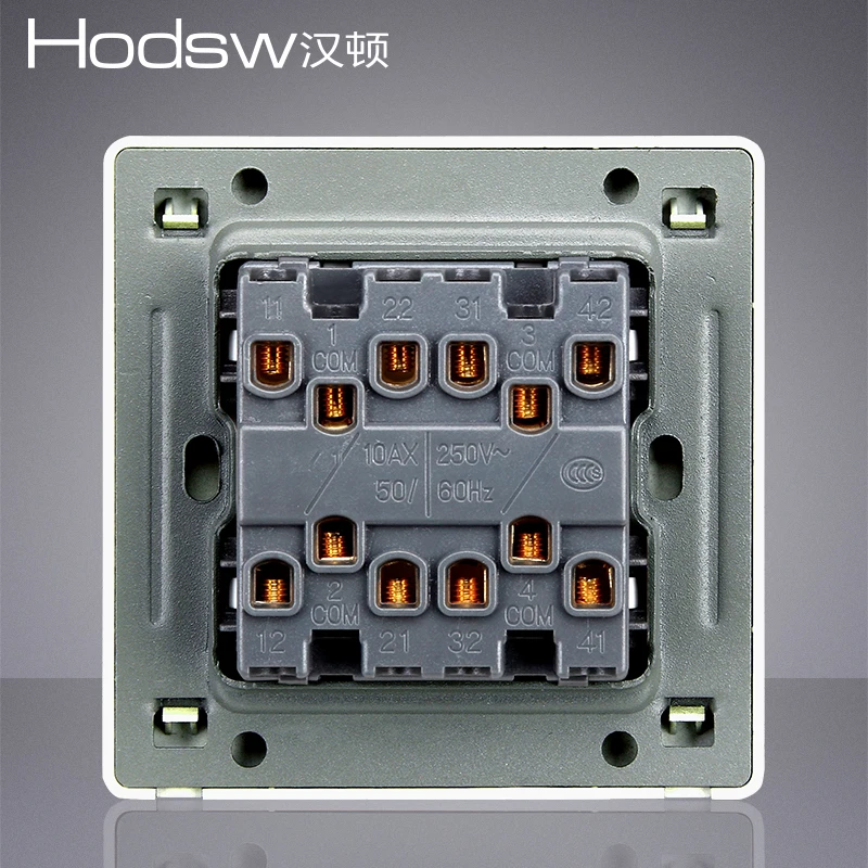 Руку быть переключатель гнездо панели желтый древесины Европейский Стиль Четыре