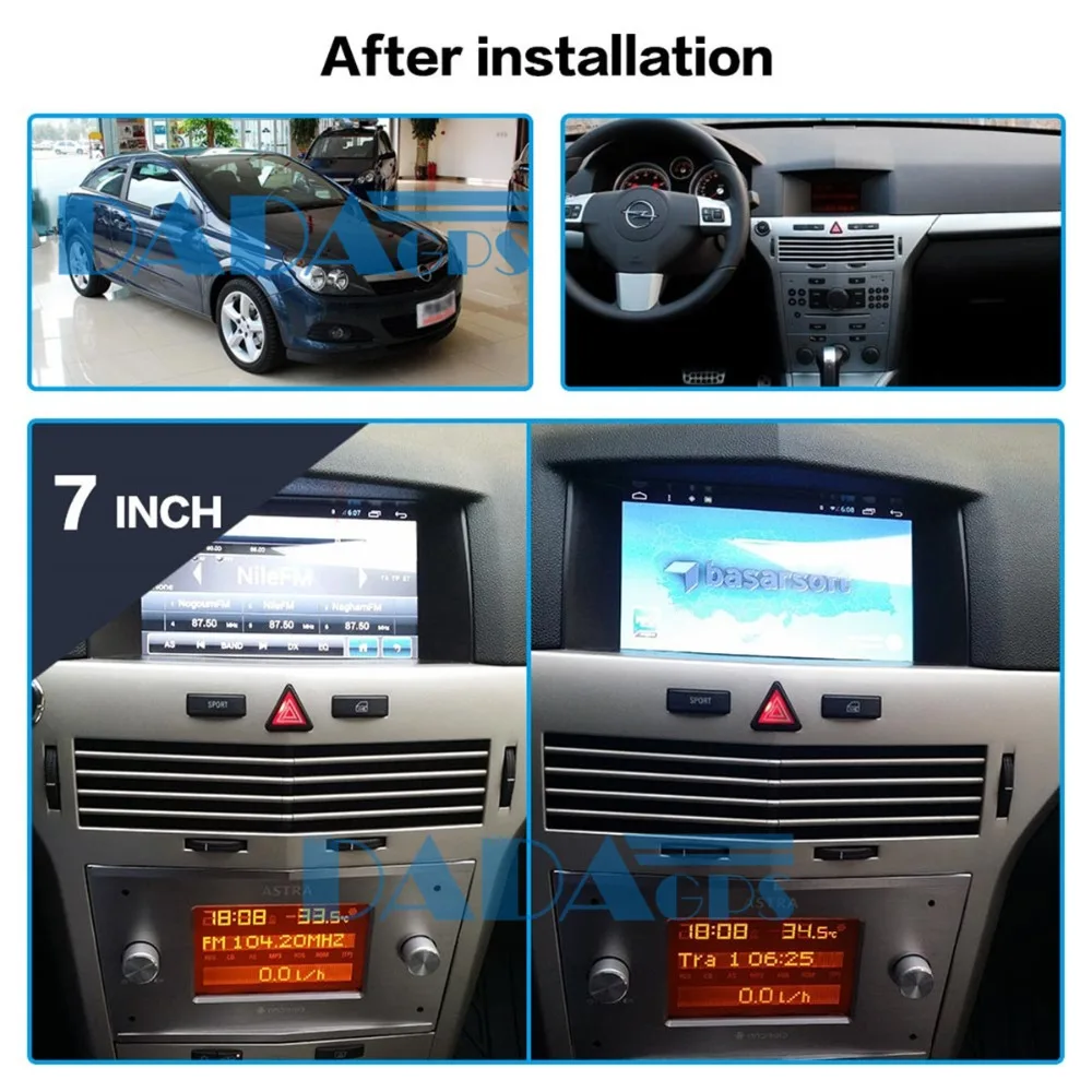 Автомобильный gps-навигатор DVD мультимедиа для Opel Astra H 2006-2012 магнитофон стерео 2 DIN радио головное устройство Android 7,1 в тире аудио