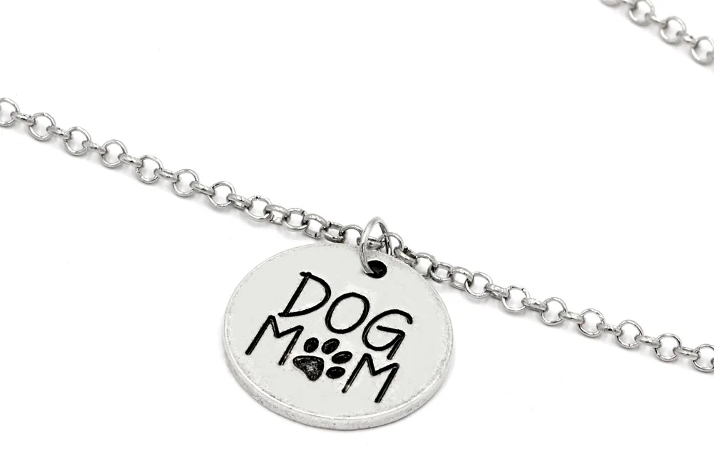 Women Sliver Dog Paw Love Mom Tiny Necklace Pendant | Украшения и аксессуары
