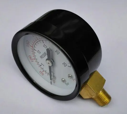 Вертикальный Манометр с медной резьбой NPT1/8 диаметр 5 см 0-25 бар-350 psi | Инструменты