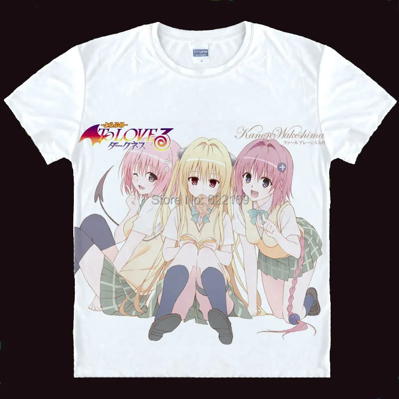 Горячая Распродажа To Love Ru Darkness Момо Belia Экран футболки с рисунком аниме в качестве