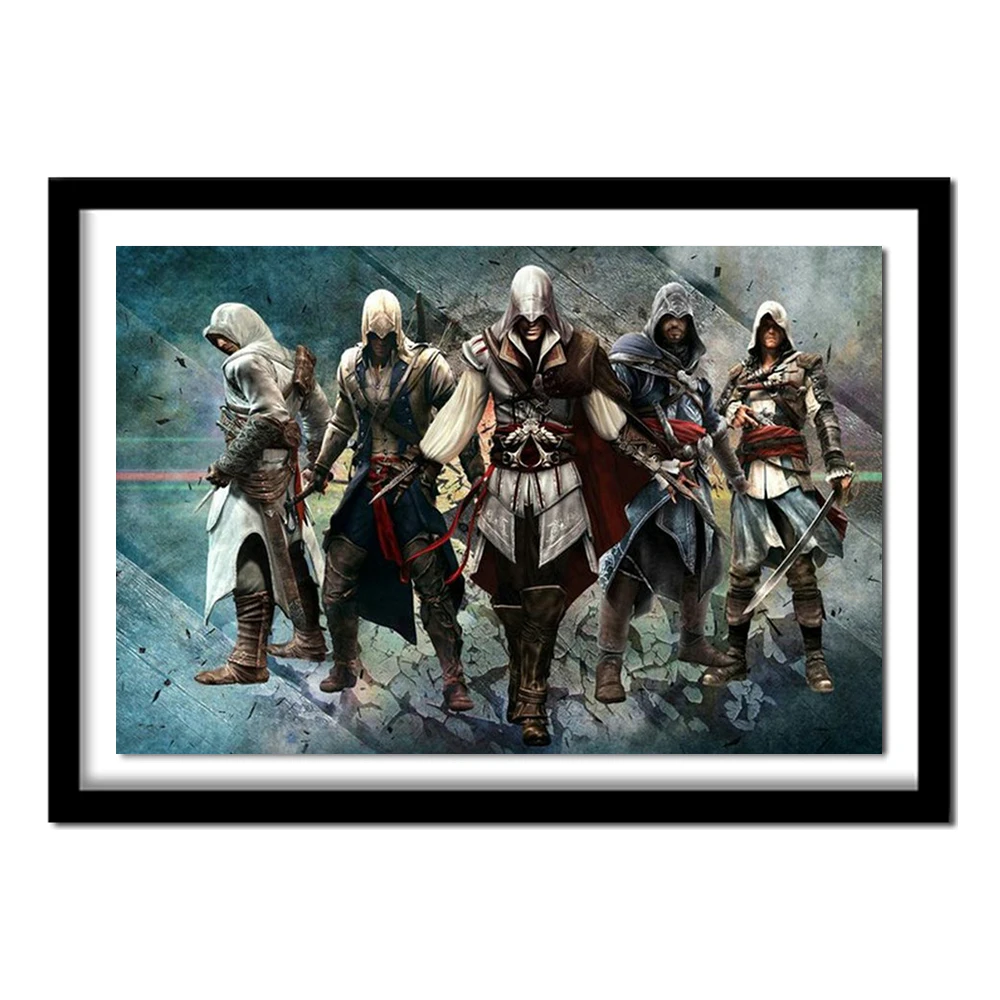Assassin Creed 5d DIY Алмазная вышивка крестиком наборы полная Алмазная вышивка 5D алмазная рукоделие домашний декор