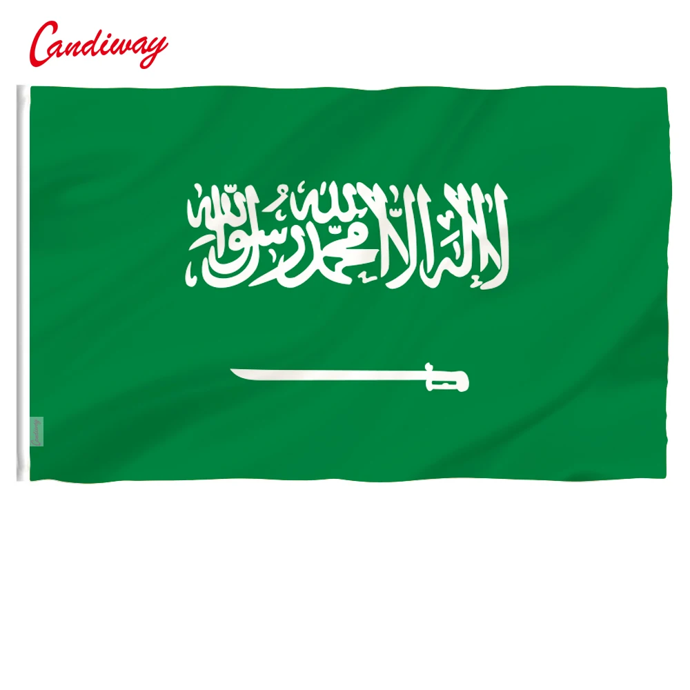 

90 x 150cm Saudi Arabia flag Banner Hanging the Saudi Arabian flags NN094