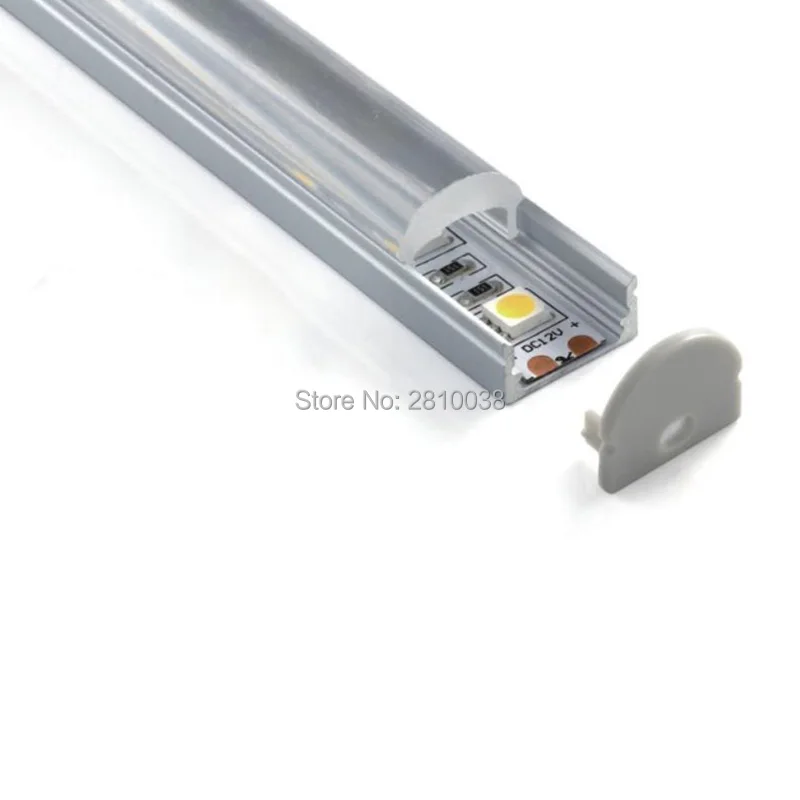 

50 x 2M Sets/Lot T3-T5 tempered led aluminium profile and 60 degree beam angle alu led housing for kitchen led lights