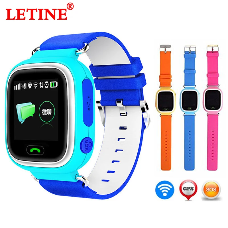 Letine Kids Детские умные часы наручные часы для детей часы Q90 с gps и с sim-картой функция сотового телефона на русском языке
