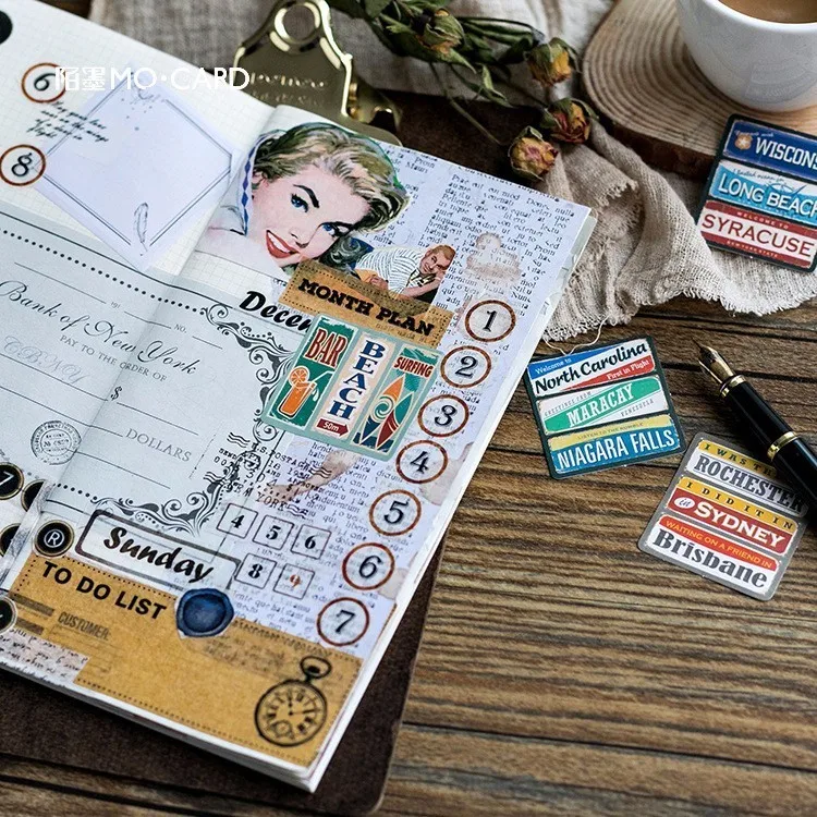 45 шт./корт. Новая Милая ретро-табличка с надписью дневник поделки и скрапбукинг