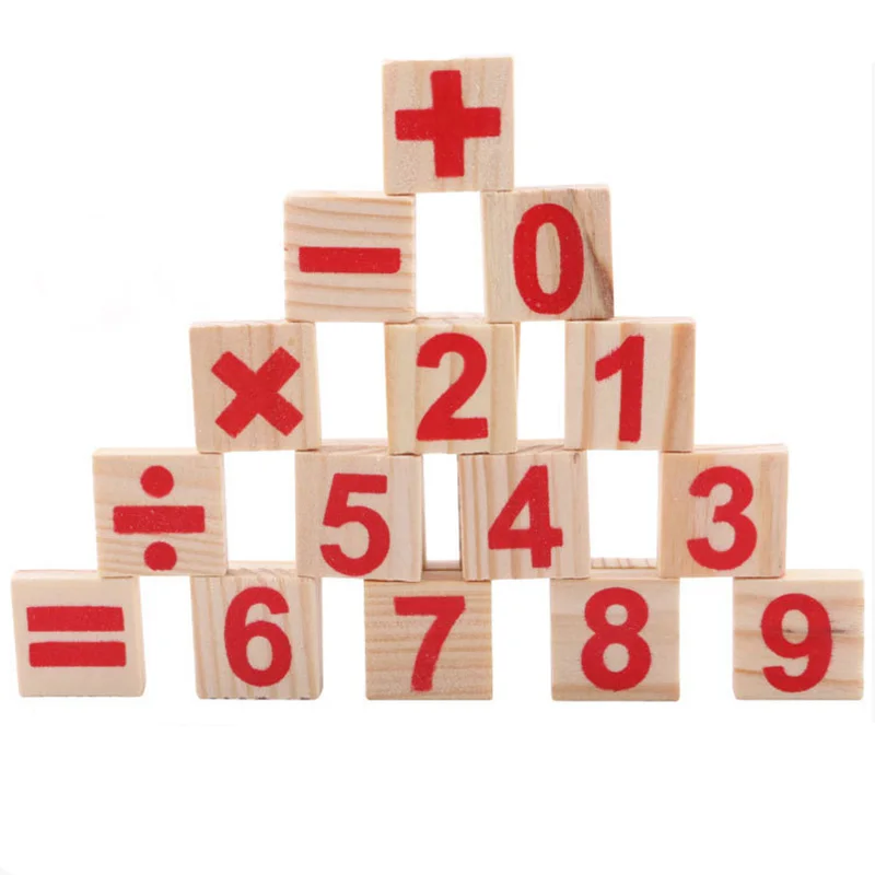 Деревянные игрушечные Счетные палочки Интеллектуальные цифровые Монтессори