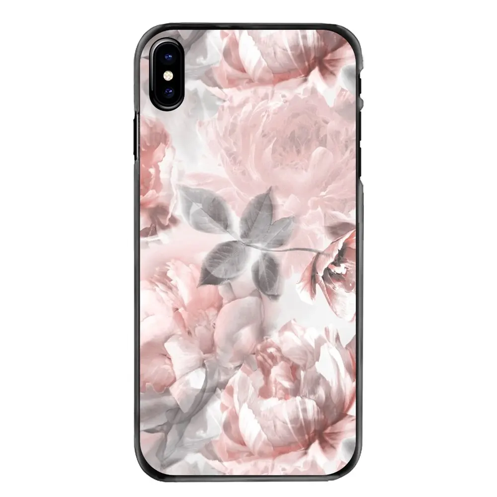 Для iPhone 4 4S 5 5S 5C SE 6 S 7 8 Plus X XR XS Max iPod Touch Прозрачный цветочный декор для обоев чехлы
