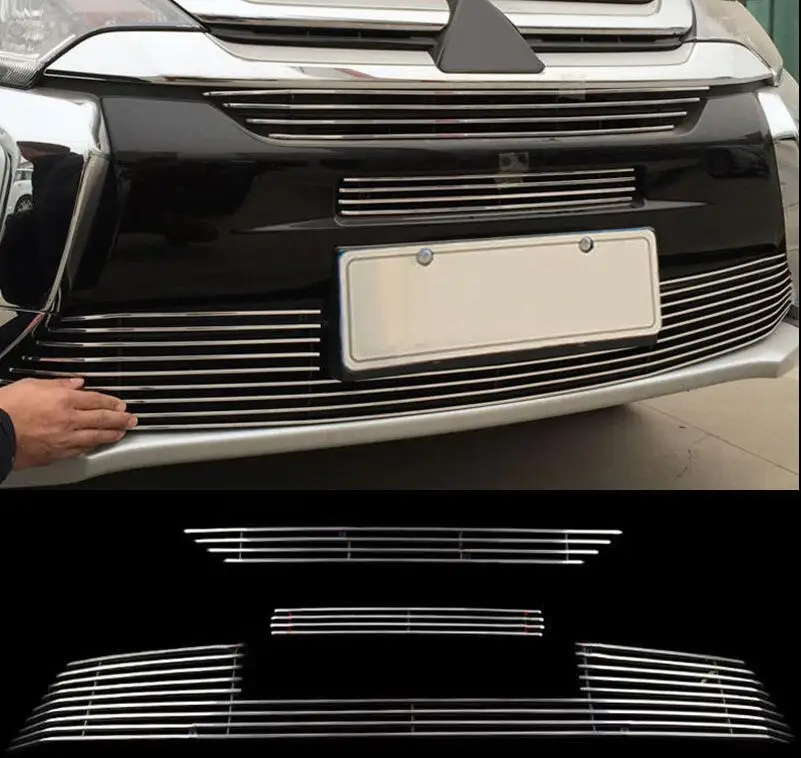

Передняя решетка радиатора для Mitsubishi Outlander 2016 2017 2018 2019 2020 3 шт. из алюминиевого сплава
