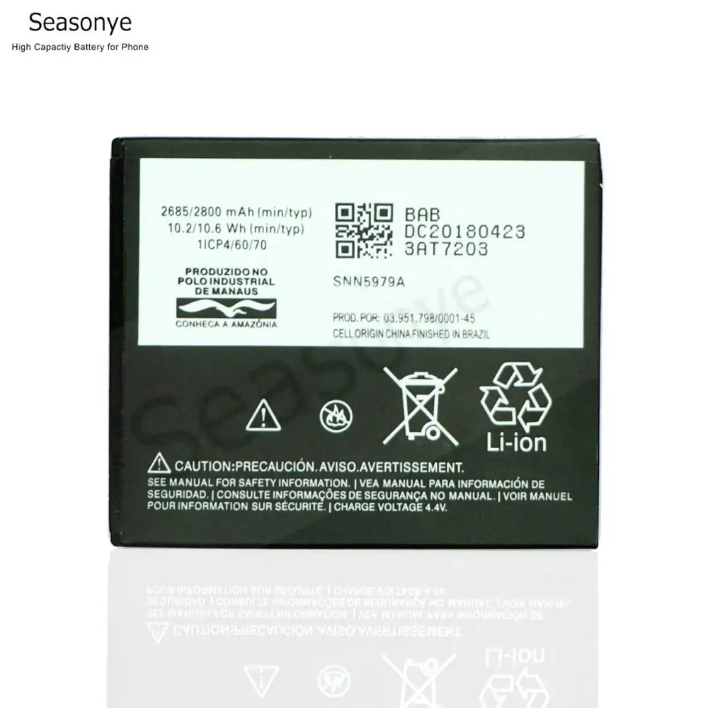 Seasonye 2685mAh / 10.2Wh HC60 HC 60 телефонный Сменный аккумулятор для Motorola Moto C Plus Dual SIM XT1723 XT1724