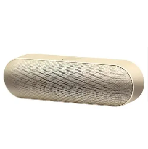 Золотой Мини Bluetooth динамик Портативный беспроводной Pill тип динамик s стерео внешний динамик FM TF карта AUX - Цвет: Золотой